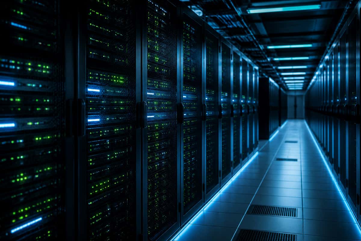 Server room for web hosting and VPS servers