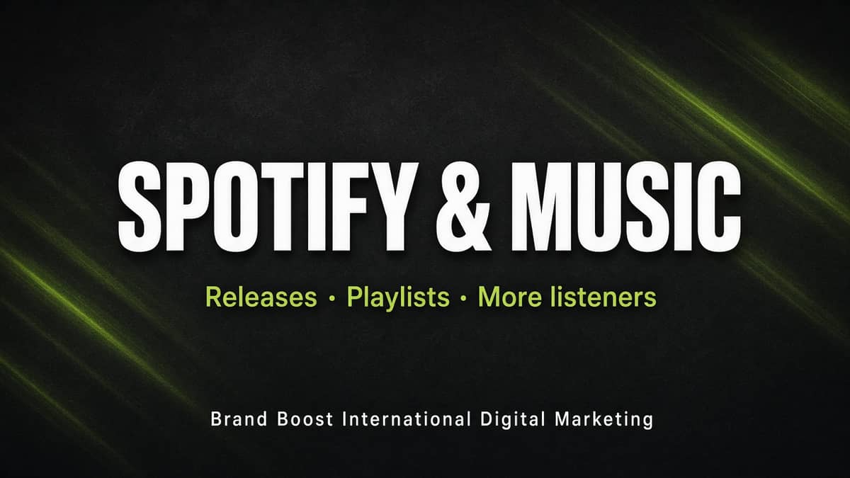 Spotify & Music Promotion | More Listeners — Brand Boost International