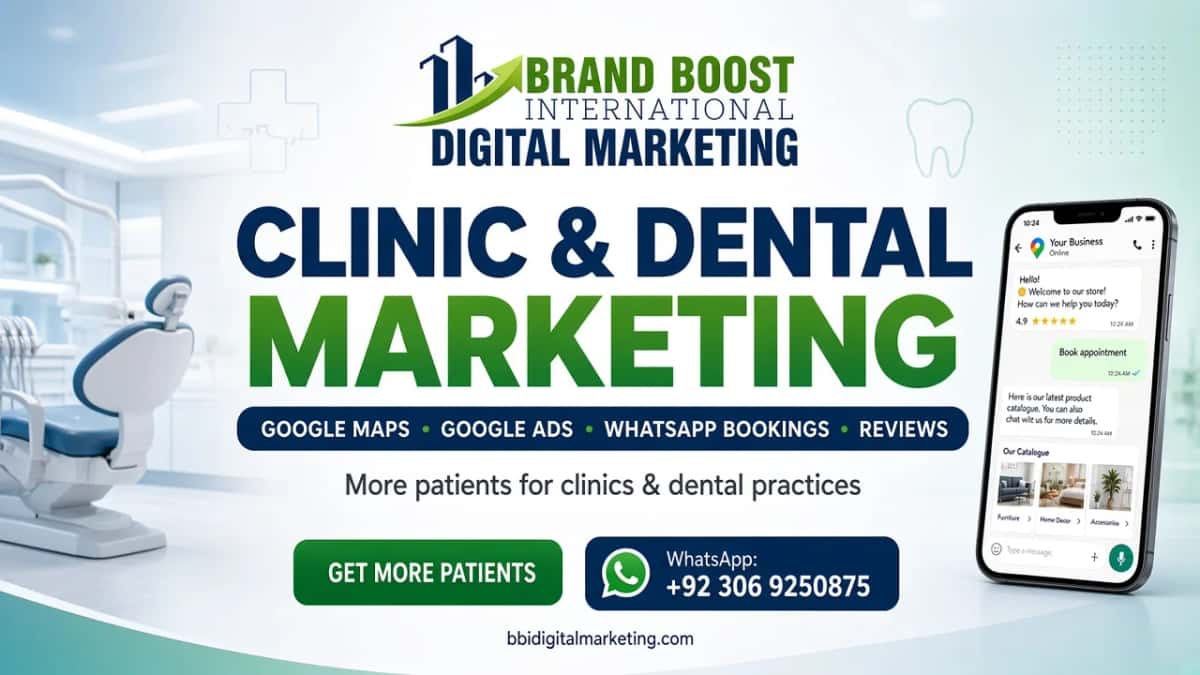 Clinic and dental practice marketing with Google Maps and online bookings