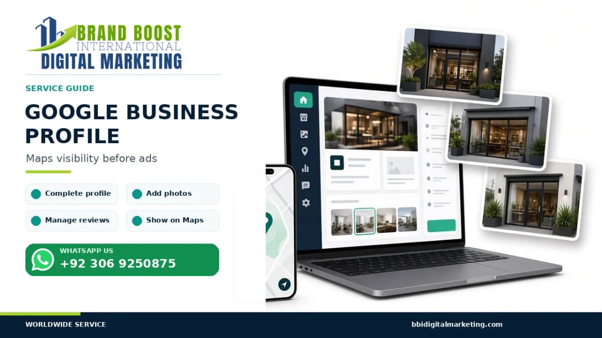 Google Business Profile and Maps local SEO before ads by Brand Boost International